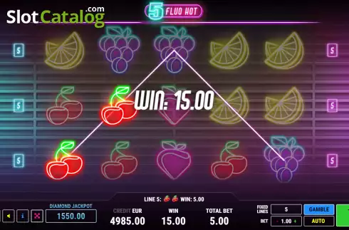 Скрин3. Fluo Hot 5 слот