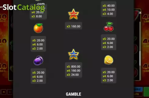 Скрин7. Very Hot 40 слот