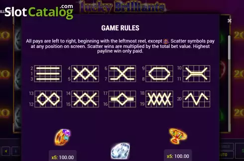 Скрин8. Lucky Brilliants слот