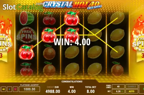 Скрин5. Crystal Hot 40 Free Spins слот