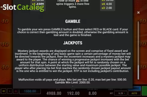 Скрин9. Crystal Hot 40 Free Spins слот
