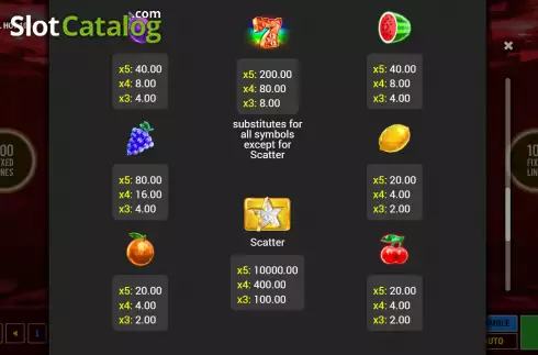 Скрин7. Crystal Hot 100 слот