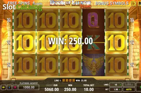 Скрин6. Book of Luxor Double слот