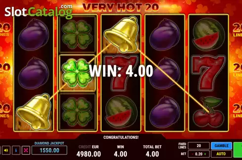 Скрин3. Very Hot 20 слот