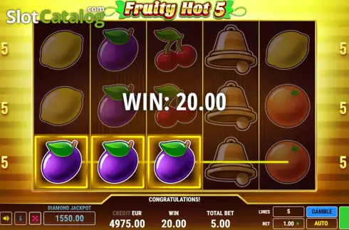 Скрин3. Fruity Hot 5 слот