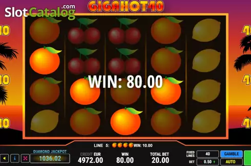 Скрин4. Giga Hot 40 слот