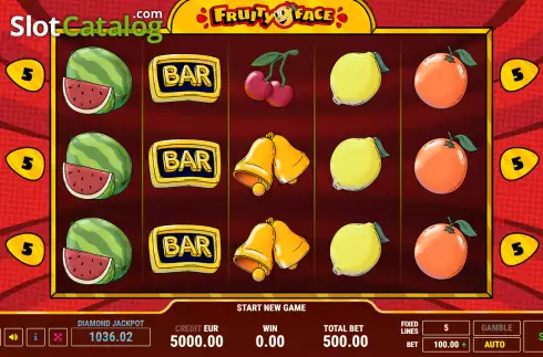 Скрин2. Fruity Face слот