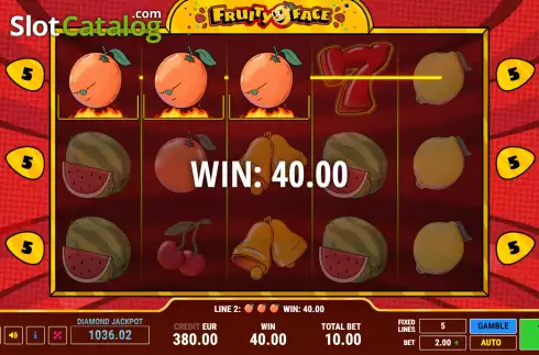 Скрин3. Fruity Face слот