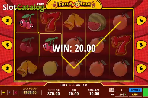 Скрин4. Fruity Face слот