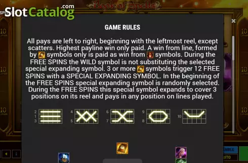 Скрин6. Book of Spells 2 слот