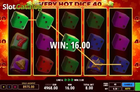 Скрин3. Very Hot Dice 40 слот