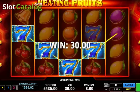 Скрин3. Heating Fruits слот