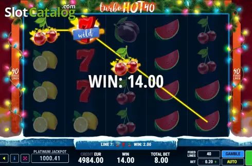 Скрин3. Turbo Hot 40 Christmas слот