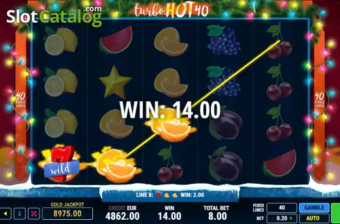 Скрин4. Turbo Hot 40 Christmas слот