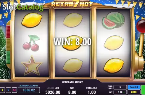 Скрин3. Retro 7 Hot Christmas слот