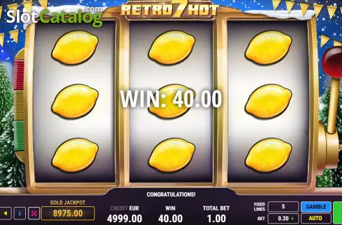 Скрин4. Retro 7 Hot Christmas слот
