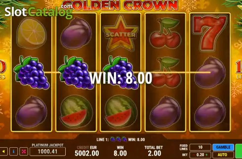 Скрин3. Golden Crown Christmas слот