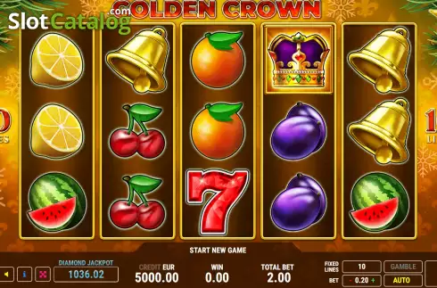 Скрин2. Golden Crown Christmas слот