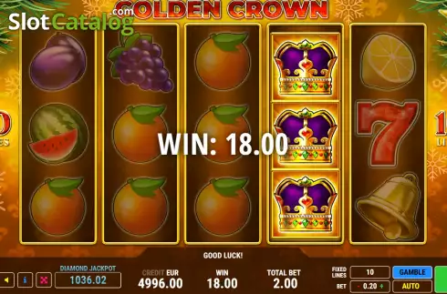 Скрин4. Golden Crown Christmas слот