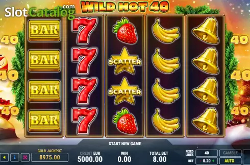 Скрин2. Wild Hot 40 Christmas слот