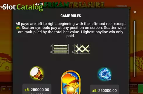 Скрин5. African Treasure слот