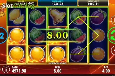 Скрин4. Fruits and Stars 20 Deluxe слот