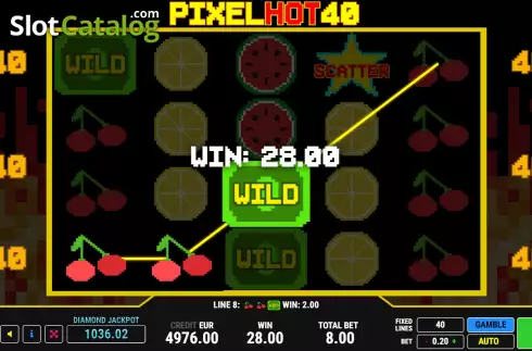 Скрин3. Pixel Hot 40 слот