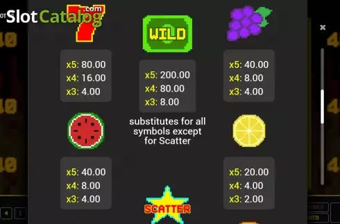 Скрин7. Pixel Hot 40 слот