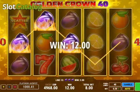 Скрин3. Golden Crown 40 слот