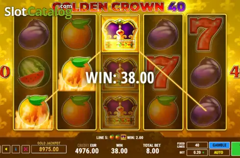 Скрин4. Golden Crown 40 слот