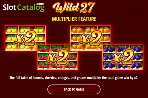 Скрин7. Wild 27 слот