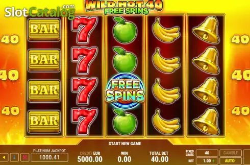 Скрин2. Wild Hot 40 Free Spins слот