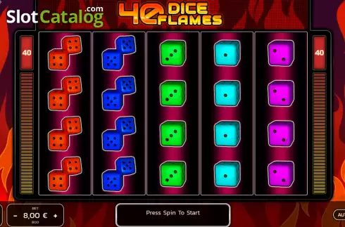 Скрин2. 40 Dice Flames слот