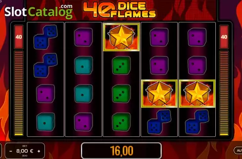 Скрин4. 40 Dice Flames слот