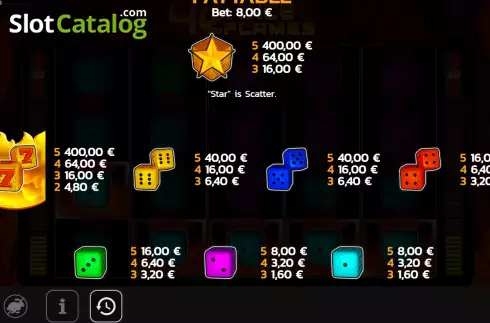 Скрин6. 40 Dice Flames слот