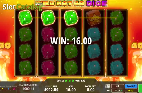 Скрин3. Wild Hot 40 Dice слот