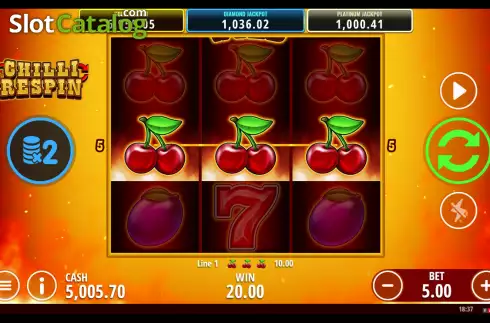 Скрин3. Chilli Respin слот