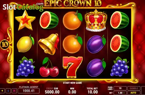Скрин2. Epic Crown 10 слот