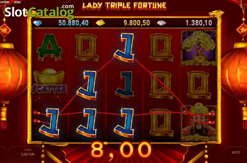 Скрин3. Lady Triple Fortune слот