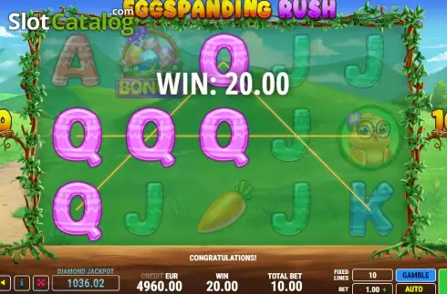 Скрин3. Eggspanding Rush слот