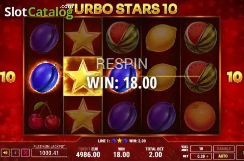 Скрин3. Turbo Stars 10 слот
