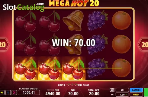 Скрин3. Mega Hot 20 слот