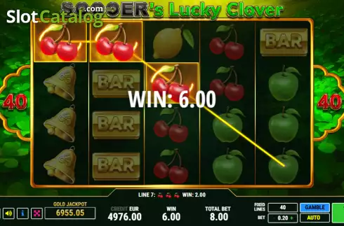 Скрин3. Soccer's Lucky Clover слот