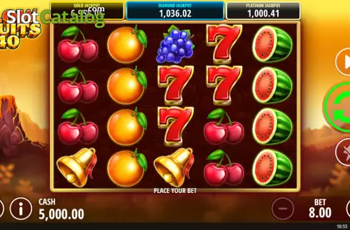 Скрин2. Blow Fruits 40 слот