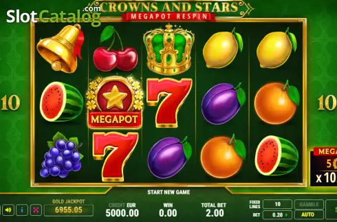 Скрин2. Crowns and Stars слот
