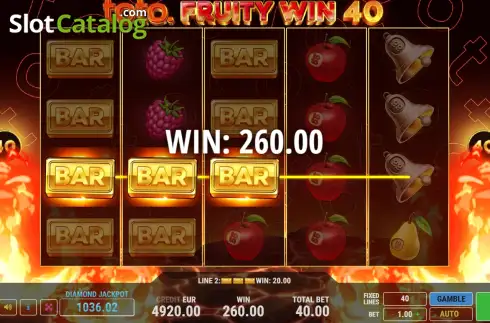 Скрин3. Toto Fruity Win 40 слот