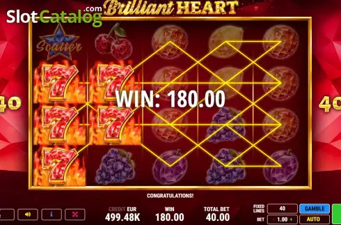 Скрин3. Brilliant Heart слот