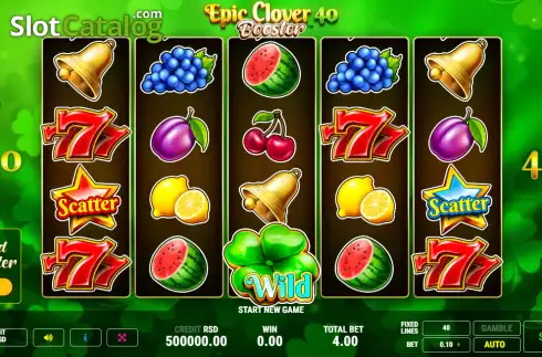 Скрин2. Epic Clover 40 Booster слот