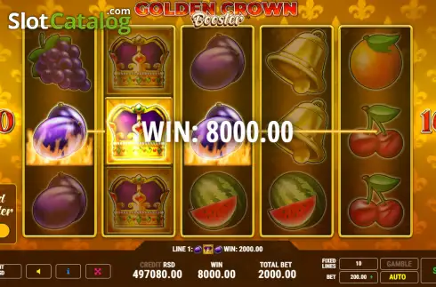Скрин3. Golden Crown Booster слот
