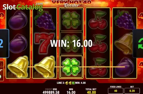 Скрин3. Very Hot Booster 40 слот